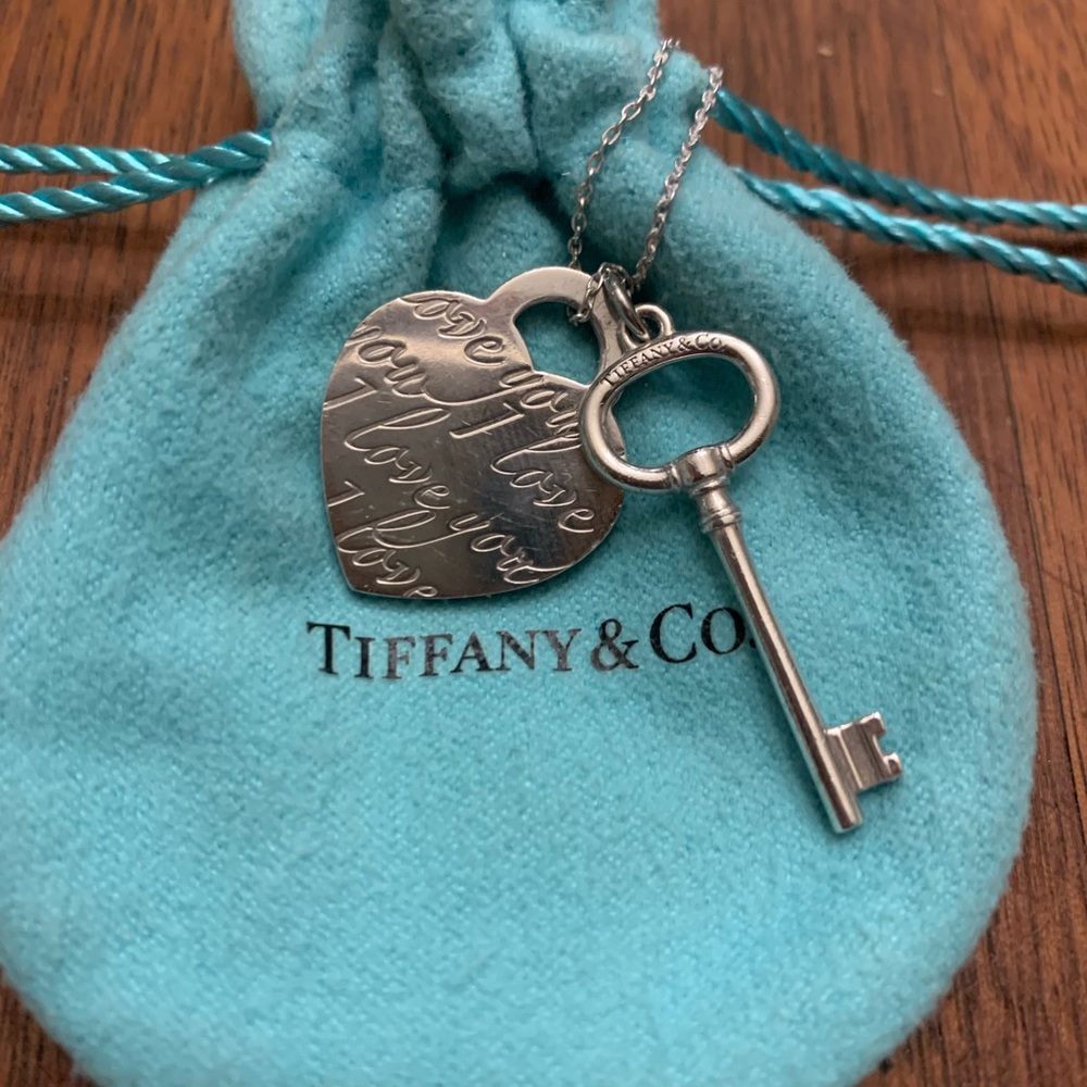 Tiffany & Co. Heart and Key Necklace